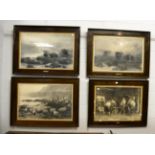 Two framed Farquarson prints of cattle and a further two in similar frames