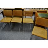 A set of four Italian designer chairs