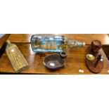 Ship in a bottle, Spanish figure, Continental bowl and pipe stand