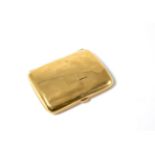 An Edwardian 9ct gold cigarette case
