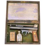 PURCHASER MUST BE 18 YEARS OR OVER A Webley Air Pistol Mark I, .177 calibre, numbered 32137, blued