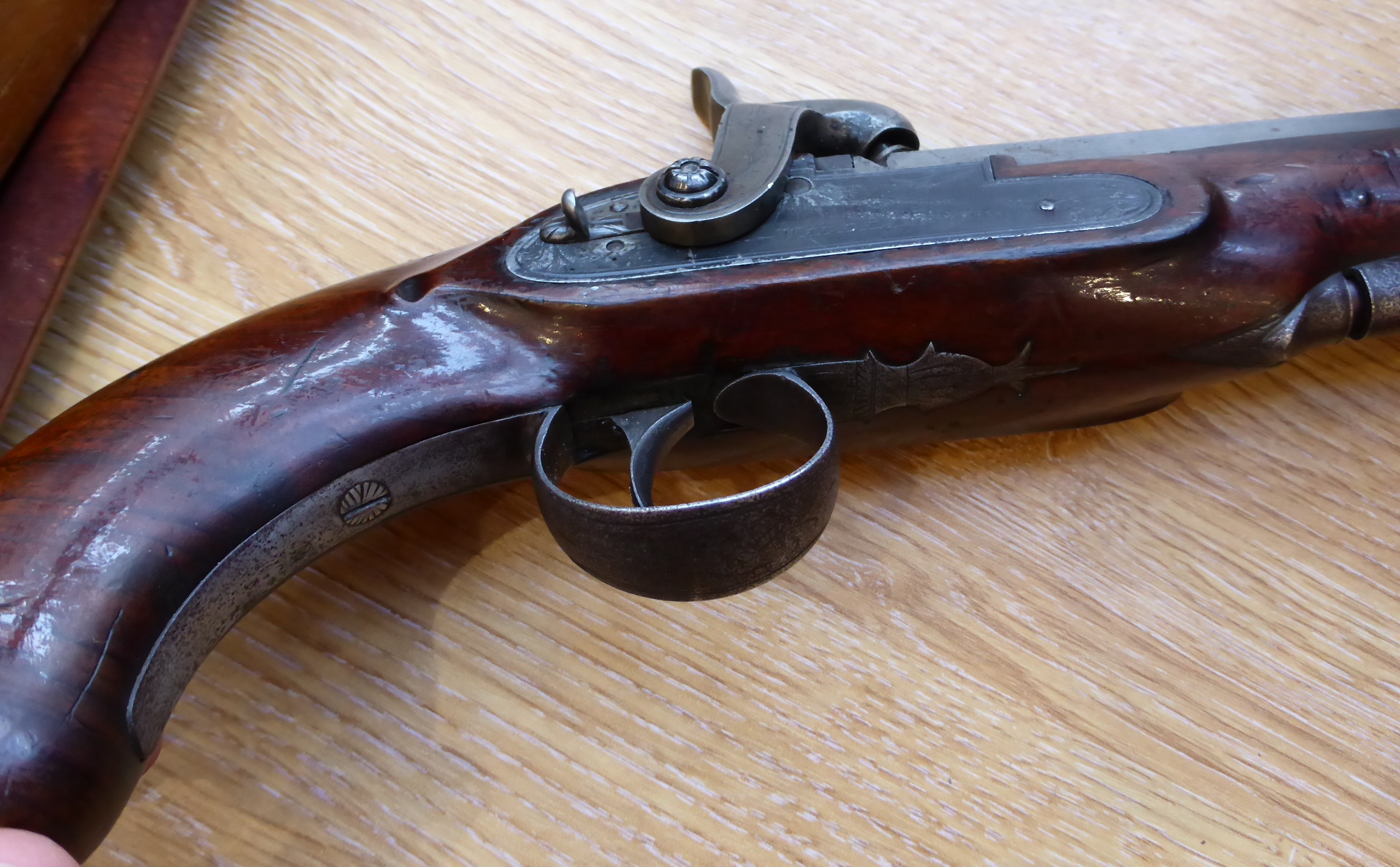 A Pair of 19th Century Percussion Overcoat Pistols by Williamson, each with 10.5cm octagonal steel - Image 3 of 14