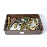 A Collection of Shotgun Accessories, including a brass and steel 12 bore roll turnover tool, a