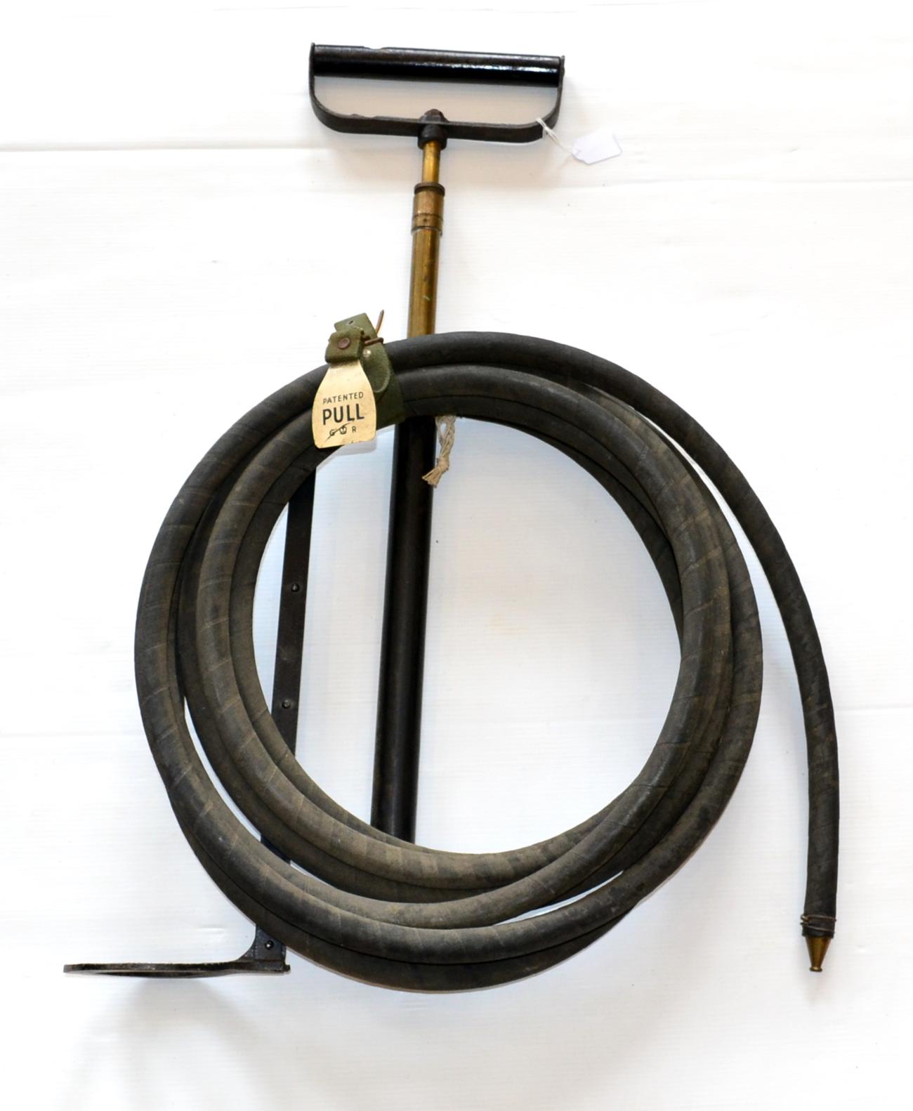 A Post Second World War British Military ''Citadel'' Foot Pump, in brass and black painted wrought