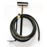 A Post Second World War British Military ''Citadel'' Foot Pump, in brass and black painted wrought