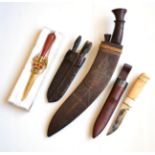 A 19th Century Travelling Eating Set, comprising a fork with two tines, knife and steel, all with