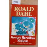 Dahl (Roald) George's Marvellous Medicine, 1982, Cape, reprint, signed by the author (1985), dust