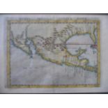 Ruscelli (Girolamo) Nueva Hispania Tabula Nova, [1574], hand-coloured map depicting Mexico,