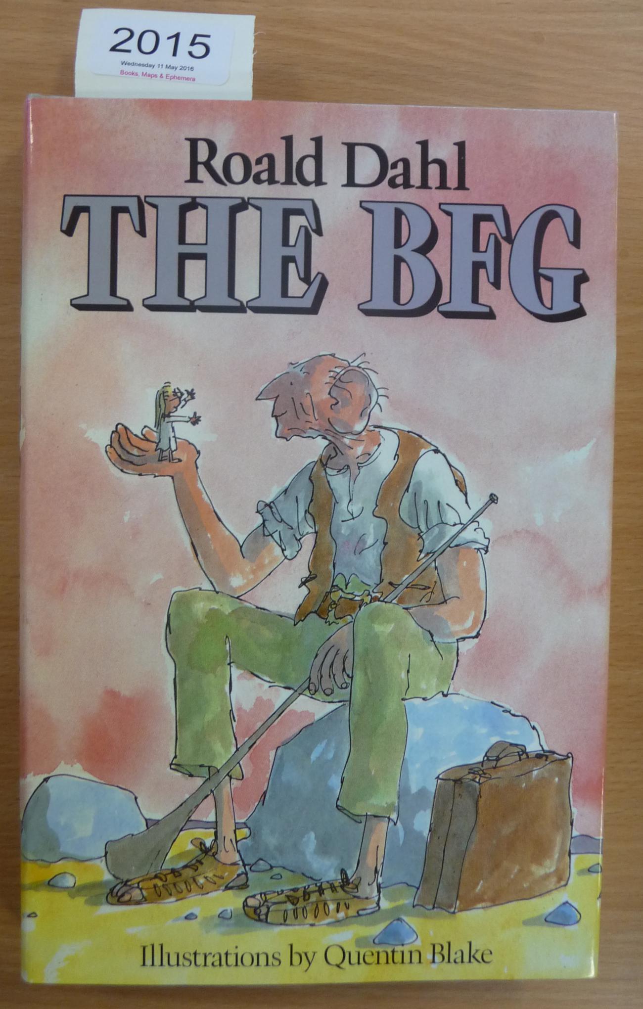 Dahl (Roald) The BFG, 1984, Cape, reprint, signed by the author (1985), dust wrapper Fine/Fine (