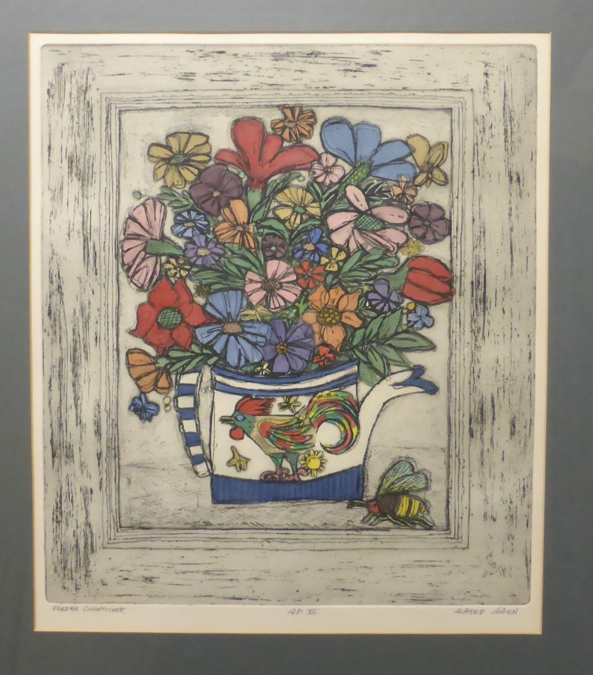 Alfred Cohen (1920-2001) American ''The Persian Vase'' Signed in pencil and numbered APXII, etching, - Image 3 of 6