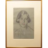 Philip Naviasky (1894-1983) A head and shoulders portrait of a lady Signed, pastel, 45cm by 30cm