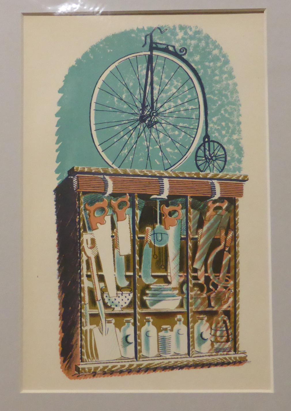 Eric Ravilious (1903-1942) ''Family Butcher'' ''Baker and Confectioner'' ''Hardware'' '' - Image 3 of 5