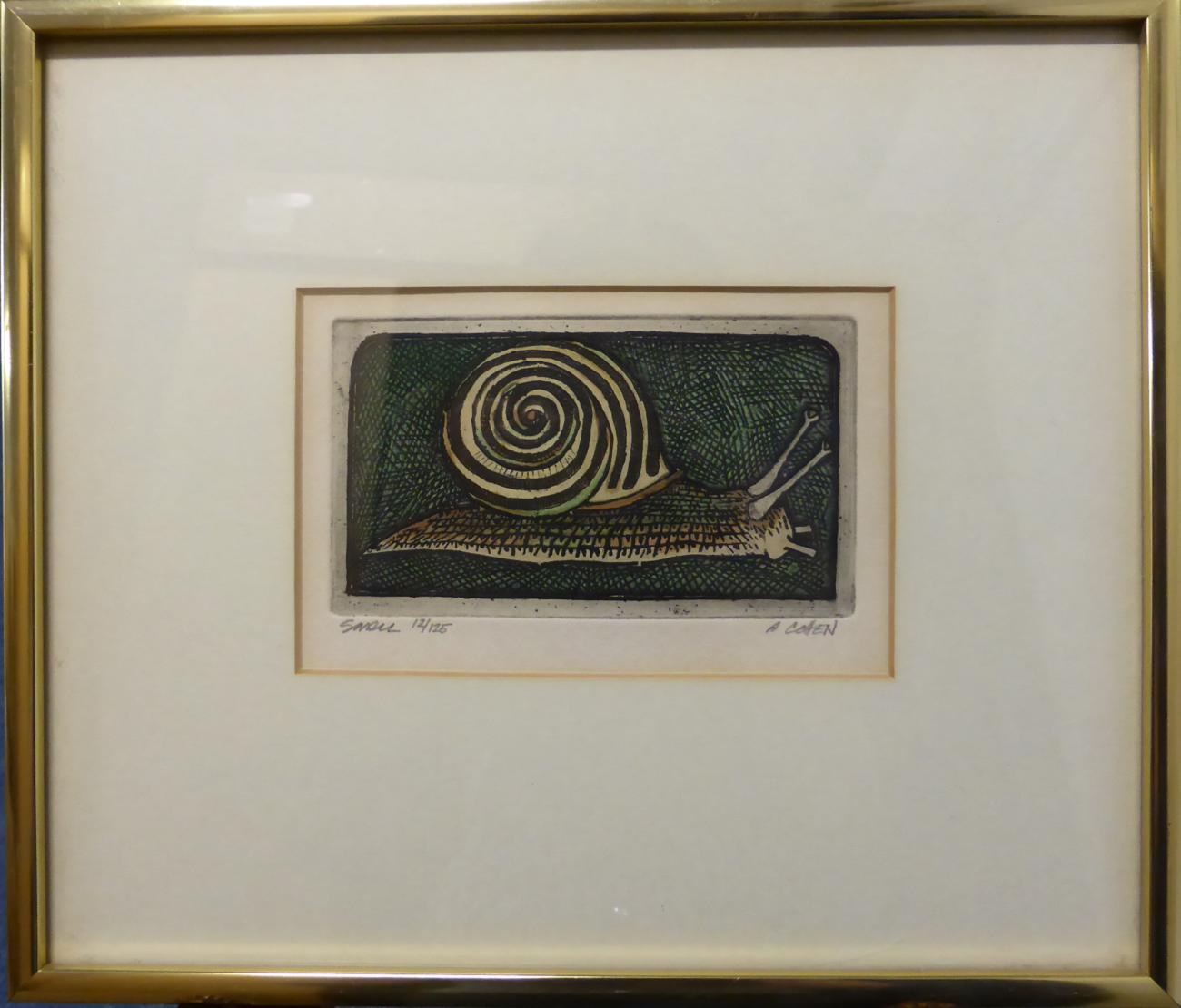 Alfred Cohen (1920-2001) American ''Snail'' Signed in pencil, inscribed and numbered 12/125, - Image 6 of 8