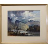 Robert Leslie Howey (1900-1981) ''Borrowdale'' Signed, inscribed verso, watercolour heightened