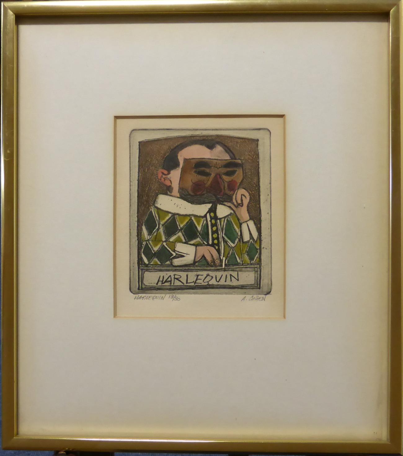Alfred Cohen (1920-2001) American ''Harlequin'' Signed in pencil, inscribed and numbered 13/30, - Image 4 of 5