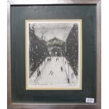 After Harold Riley (b.1934) ''The Market Hall, Manchester'' Signed in pencil and dated (19)76,