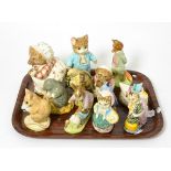 A group of twelve Royal Albert Beatrix Potter figures, boxed All appear in good condition, sold as