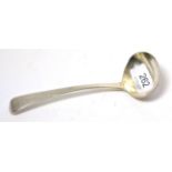 A York silver sauce ladle, Richard Cattle and James Barber, 1808