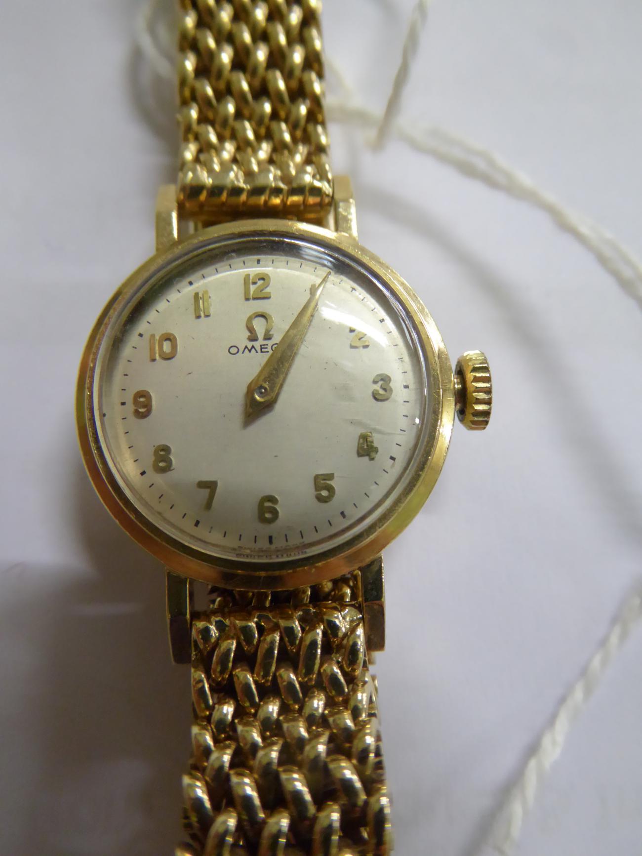 A lady's Omega 9ct wristwatch, associated bracelet, cased - Image 2 of 3