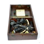 A Husun cased sextant