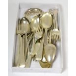 A group of silver flatware 53ozt