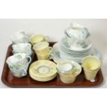 A Shelley Dainty Forget-Me-Not tea set (21 pieces) together with a Shelley Regent Veronica pattern