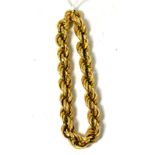 A gold twist link bracelet, stamped 750