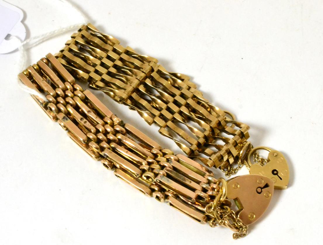 A gate bracelet with padlock and another (2)