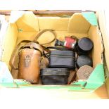 Collection of cased opera glasses, monoculars and cased hunting cups (7)