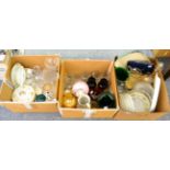 A quantity of ceramics and glass (in four boxes)