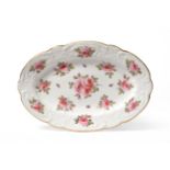 A Nantgarw Porcelain Oval Dish, circa 1818-20, painted in London probably in the Sims Workshop