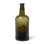 A Sealed Wine Bottle, dated 1798, of shouldered cylindrical form applied with a circular seal