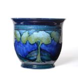 A William Moorcroft Moonlit Blue Landscape Pattern Planter, circa 1925, impressed factory marks