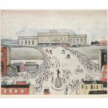 After Laurence Stephen Lowry RA (1887-1976) ''Station Approach'' Signed in pencil, with the