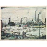 After Laurence Stephen Lowry RA (1887-1976) ''An Industrial Town'' Signed in pencil, numbered 476/