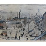 After Laurence Stephen Lowry RA (1887-1976) ''Huddersfield'' Signed in pencil, with the blindstamp