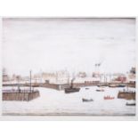 After Laurence Stephen Lowry RA (1887-1976) ''The Harbour'' Signed in pencil, with the blindstamp