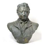 Sydney March (1876-1986): A Bronze Bust of Cecil Rhodes, signed and dated 1901 and inscribed