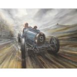 After Phil May (20th century contemporary) ''Viva La Bugatti'' Limited edition colour print,