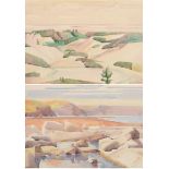 Edith Lawrence (1890-1973) ''North Devon Coast'' Signed in pencil and inscribed, pencil and