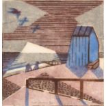 Edith Lawrence (1890-1973) ''Dull Evening'' Signed in pencil, inscribed and numbered 8/50, linocut