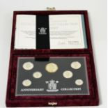 '25th Anniversary of Decimalisation 1996,' a 7- coin silver proof set comprising £1, 50p, 20p, 10p,