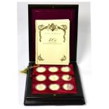 'Coronation Crown Collection,' a full set of 18 x sterling silver proof crowns & crown-size coins