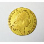 George III Guinea 1790, 5th laureate head, 'spade'-shaped shield, 8.3g; minor contact marks,