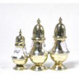 Three Georgian style pepperettes 4.4ozt