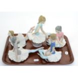 Five various Lladro ballerinas (5) All appear in god condition, sold as seen