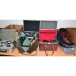 A quantity of photographic equipment including cameras, lenses, accessories, etc