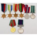 A Second World War Naval Group of Six Medals, awarded to X1689 D LAMBIRD AB HMS BEGUM, comprising