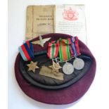 A Second World War Parachute Regiment Group of Four Medals, awarded to 6465797 Private Leslie