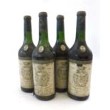 Chateau Gruad Larose 1961, St Julien (x4) (four bottles) U: 4-5.5cm from base of capsule, bin soiled